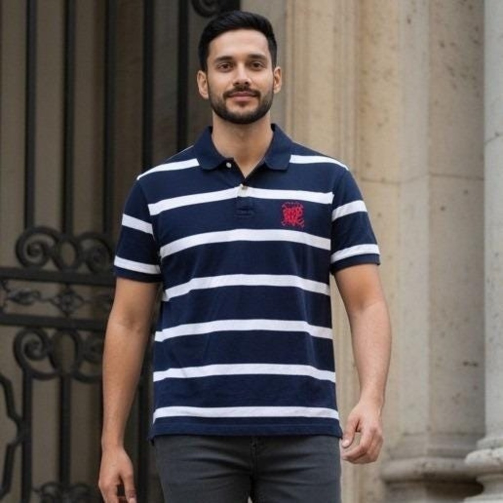 Polo Ralph Lauren Men's 3XLT Tall Striped Short Sleeve Polo Rugby Early 2000's